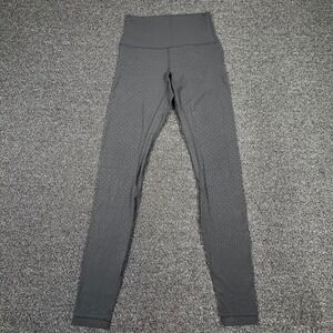 Lululemon Align High Rise Leggings Womens 2 Black Geometric Pattern Yoga Pants